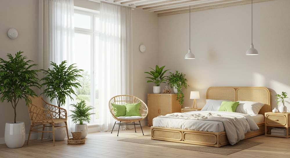 Transform your space with eco friendly bedroom decor ideas 4 Embrace energy efficient lighting and natural light